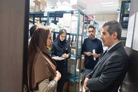 بازدید تیم مدیریتی ایمنی بیمار از داروخانه بیمارستان