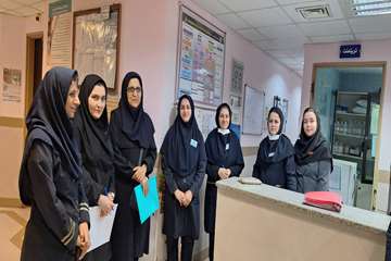 بازدید کارشناسان مدیریت پرستاری دانشگاه از بیمارستان 17 شهریور رشت