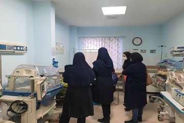 ارزیابی میدانی مرکز آموزشی درمانی ۱۷ شهریور توسط کارشناسان معاونت بهداشتی، معاونت درمان و مرکز بهداشت شهرستان رشت در حیطه ترویج 