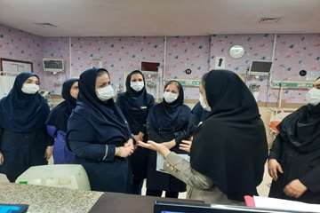 ارزیابی میدانی مرکز آموزشی درمانی ۱۷ شهریور توسط کارشناسان معاونت بهداشتی، معاونت درمان و مرکز بهداشت شهرستان رشت در حیطه ترویج 