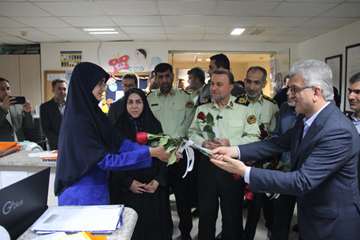 تجلیل فرمانده انتظامی گیلان از پرستاران مرکز آموزشی درمانی 17 شهریور رشت