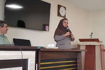 برگزاری مراسم تودیع و معارفه مسئول واحد خدمات عمومی مرکز آموزشی درمانی 17 شهریور رشت
